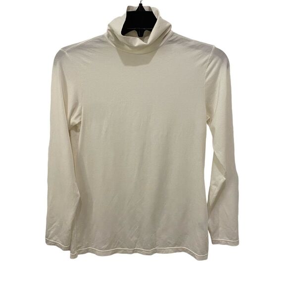 Uniqlo Women's Long Sleeve Heattech Turtleneck Top. White. Large. Comfy, Casual - Picture 1 of 11
